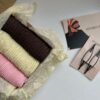 Косынка гофре из шифона, розовый — изображение 2