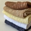 Косынка гофре в фактурный горошек, серо-голубой — изображение 4