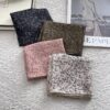 Хлопковая косынка в веточку, пыльно-розовый — изображение 3