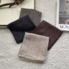 Хлопковая косынка в крапинку, черный 58*58 см — изображение 2
